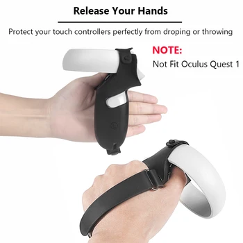 Capa de proteção Luva Para o Oculus Quest 2 VR Toque Tampa do Controlador de Alta qualidade à prova d'água Caso Protetor de Silicone pega