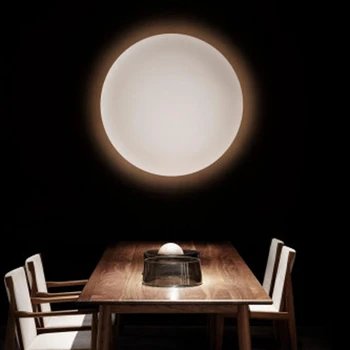 LEDGLE Clássico LED, Lâmpada de Parede Redondo Branco Criativo de Parede Decoração clara Luz do Ponto do Quarto Sala de estar Interior, de Cozinha Corredor