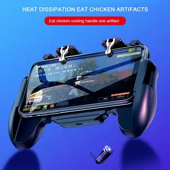 Universal Gamepad, Joystick Metal L1 R1 Gatilho PUBG Jogos Móveis Gatilho Controlador de Jogo Com Ventilador de Refrigeração de Entrega Rápida