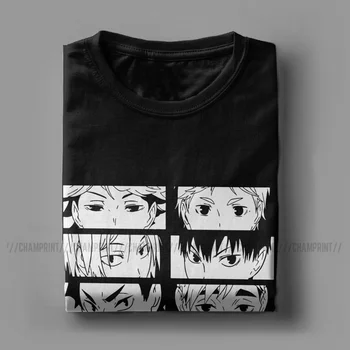 Muito Setter Esquadrão De Haikyuu T-Shirt Dos Homens Do Algodão Puro Vintage T-Shirt Crewneck Anime Camisetas De Manga Curta Tops De Impressão