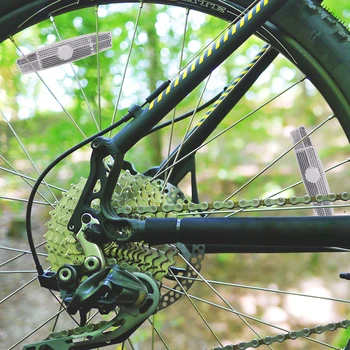 Fio de aço de Aviso da Lâmpada Fitas de Bicicleta Falou Refletor MTB Bicicleta Aro de Roda Refletivo Clipe Noite de Ciclismo Peças