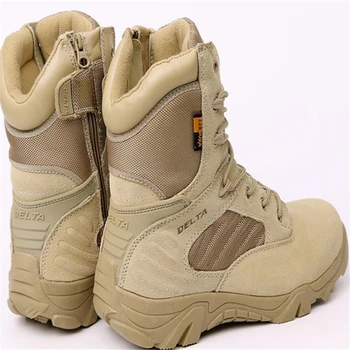 Homens De Inverno Ao Ar Livre Escalada Acampamento De Viagens Militar De Caminhada Das Forças Especiais Delta Combate Botas De Assalto Tático Deslizamento Deserto Sapatos