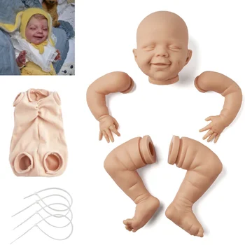 DIY Reborn Baby Doll Molde de abril sem pintura Inacabada em Branco Vinil Kit Para Crianças Brinquedo Artesanal Atacado 20 Cm ou 12 Polegadas