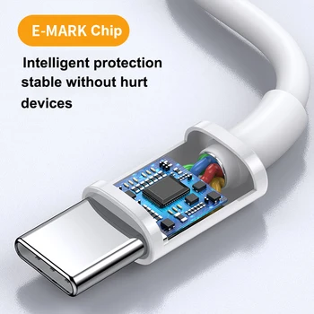 Adaptador USB, USB tipo C USB C para XIAOMI POCO M3 X3 NFC tipo-C de 60W 100W rápido carga rapida 4,0 USB-C Cabo para MacBook