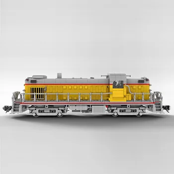MOC de Alta Tecnologia Ferroviária Union Pacific Alco RS-2 1:38 Trem Blocos de Construção da Ferrovia de Carro Tijolos de Brinquedos Para Crianças, Presente de Aniversário