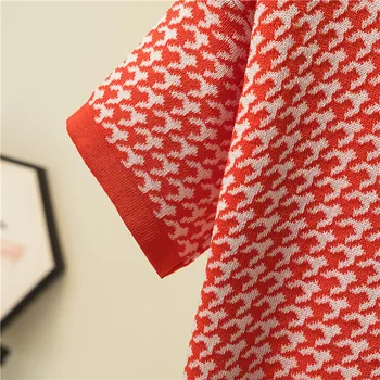 Verão T-shirt das Mulheres Botão Doce Kawaii Cortada Estudante de confecção de Malhas Geométricas Feminino, Moda, Roupas Retrô Estilo coreano Macio Ins