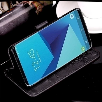 Luxo Carteira capa de Couro Flip Para Samsung Galaxy S8 Plus Caso de telefone Para Samsung S8 S8Plus Flip Flor Magnético Tampa Traseira