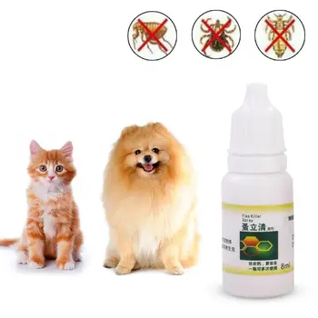 8ml Cão, Gato de Pulgas e Carrapatos Killer Anti-pulgas Inseticida Spray de Piolhos Removedor de Insetos