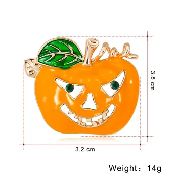 CINDY XIANG Novo Requintado Halloween Cartoon Broches Para Crianças Esmalte Criativo de Abóbora Terno Pinos Broche Engraçado Jóia Bom Presente
