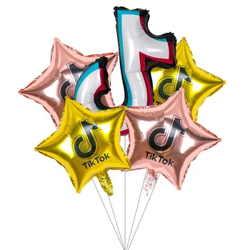 5pcs de Alumínio Balões de Hélio Ar Bolas de Decoração de Festa de Aniversário Ou despedida de solteiro, Decoração de Natal, Decoração