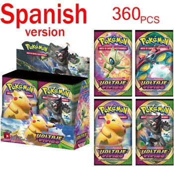 O Mais Novo Pokemon Cartões De Brinquedos Espanhola, Trading Card Game Espada Do Escudo De Caixa De Recolha De Cartão De Refrigeração Reinado De Presente Para As Crianças