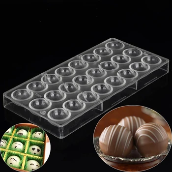 2 Pack de Policarbonato de Chocolate do Molde Doces Fazer Moldes de Chocolate em Forma de Bandeja para o Jelly Trufas, Doces, Bombons de Cookies