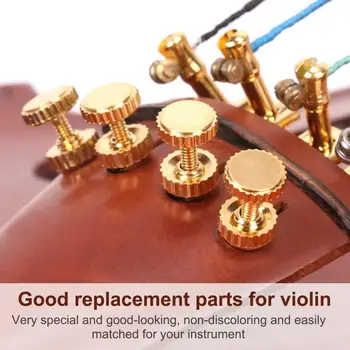 Violino ajuste Fino de Aço Inoxidável Ajustadores de Instrumentos Musicais Acessórios 3 /4-4/4 afinação das cordas do violino (pack de 4)