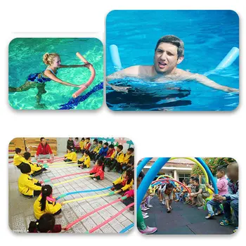 6*150cm Piscina de Macarrão Varas Flutuante Oco Leve e Flexível, Não-Tóxico Kickboard Para Crianças Treinador de Adultos