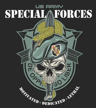 Exército dos EUA Boina Verde Airborne 5 de Forças Especiais do Grupo de Crachá de T-Shirt. Verão do Algodão de Manga Curta-O-Pescoço Mens T-Shirt Nova S-3XL
