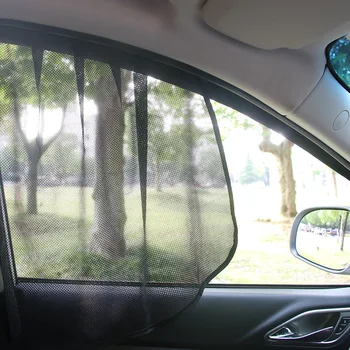 Magnético Carro Sombra de Sol com Protecção UV de Carro Cortina da Janela do Carro pára-Sol Lado da Janela de Malha a Viseira de Sol do Verão de Proteção da Janela do Filme