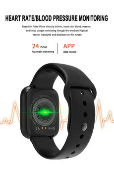 I5 Mulheres Impermeável Smart Watch P70 P68 Bluetooth Smartwatch Para o IPhone da Apple Monitor de frequência Cardíaca de Fitness Tracker D20 mostrador de Metal