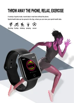 I5 Mulheres Impermeável Smart Watch P70 P68 Bluetooth Smartwatch Para o IPhone da Apple Monitor de frequência Cardíaca de Fitness Tracker D20 mostrador de Metal