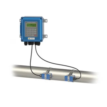 Medidor de vazão ultrassônico TUF-2000B TS-2/TM-1 Transdutor DN15-100 mm/DN50-700mm líquido medidor de vazão montado na parede tipo de Protocolo ModBus