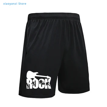 A música rock, arte Homens Gola Redonda homens executando calças esportivas de Design Homem Novidade shorts Sonhos roupa Casual Impressão de calças curtas