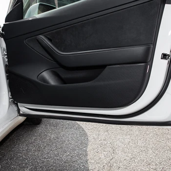 Novo Tesla Model 3 2021 Acessórios Porta Do Carro Anti Kick Pad Proteção De Borda Lateral Filme Protetor Adesivos Modelo De Três Model3