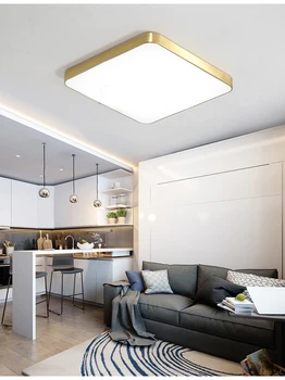Teto do DIODO emissor de luz moderno da luz de placa de sala de estar praça lâmpada do quarto cozinha sala de superfície de instalação