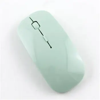 2.4 GHz Wireless Mouse Óptico de 4 Teclas de Computador PC Mouses USB 2.0 Design Ergonómico e Ultra Slim Moda Mouse Vermelho Azul Verde