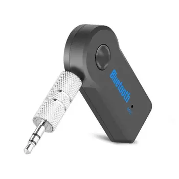 Receptor de áudio Estéreo de 3,5 mm Adaptador Bluetooth sem Fio do Adaptador de entrada Aux Música Carro Receptor de Áudio com Microfone Adaptador Receptor J9V5