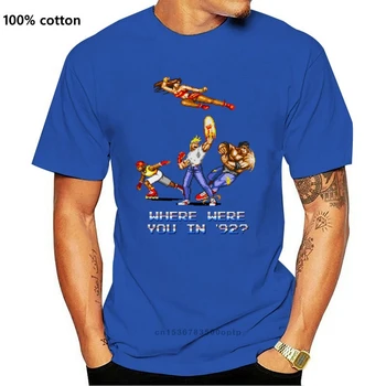 Streets Of Rage T-Shirt De Raiva, Em 1992, T-Shirt Engraçada Casual T-Shirt Dos Homens De Manga Curta Camiseta Tamanho Grande