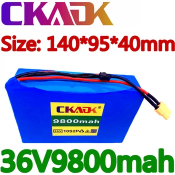 CKADK 10S2P 36V 9.8 Ah 450Watt 18650 bateria de iões de Lítio pack ForScooter skate bicicleta elétrica ebike 42V 37V 35E XT60 SM 2P
