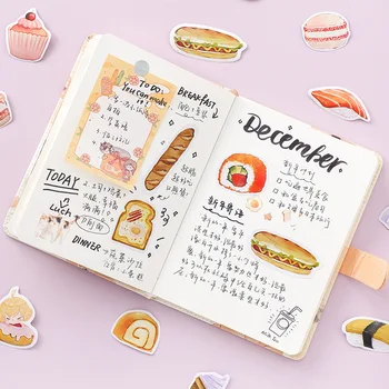 20 pcs/set Novidade Kawaii Yammy Alimentos Adesivos de Scrapbook Diy Bala Jornal Diário de papel de carta Adesivo coreano material Escolar
