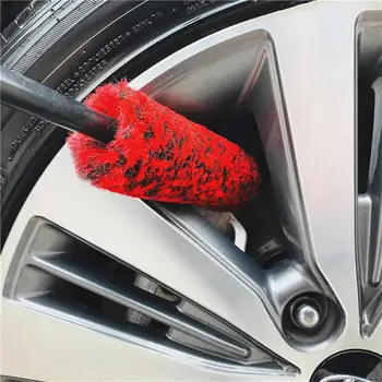 Auto Roda de Carro de Lavar a Escova com cabo de Plástico Roda do Veículo Leve Pneu de Carro Escova de Limpeza Domésticos de limpeza de Acessórios para carros