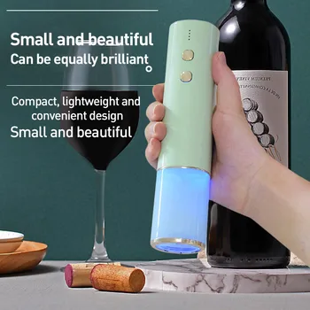 Elétrica Abridor de Vinho com Cabo de Carregamento USB Recarregável saca-rolhas Automático Criativo Vinho Abridor de Frasco Terno para o Uso Home