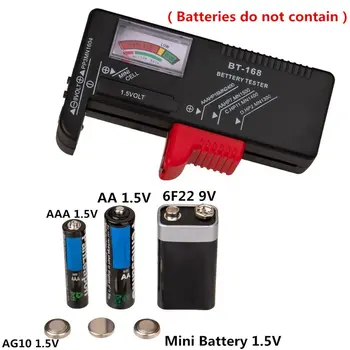 ABS Bt-168D Digital Capacidade da Bateria da Ferramenta de Diagnóstico Testador de Bateria Display Lcd de Verificar Aaa Aa Célula de Botão Universal do Testador