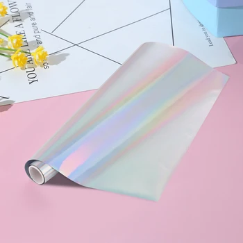 Holográfico Folha 5mx19.3cm Para cartões de Casamento Convite Uso do Laser, Impressora E Laminadora DIY de Toner Reativa Folha de 2020