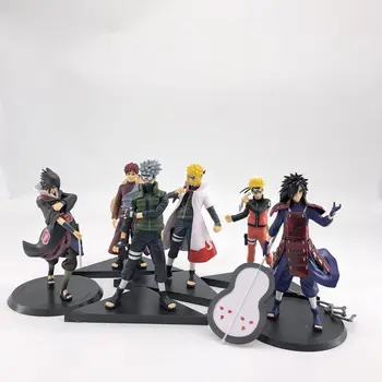 Naruto Shippuden Hatake Kakashi, Nara Shikamaru Namikaze Uchiha Figura Naruto Sasuke Minato Pvc Figuur Modelo De Brinquedos