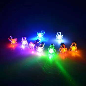 Brincos de Pregos de Iluminação LED Unissex Piscando Piscando de Aço Inoxidável, Brincos de Pregos Festa de Dança Acessórios Coloridos