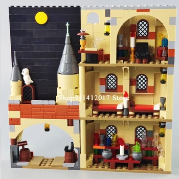 QL1910 Dentro da estrutura Da Magia do Castelo Mural do Bloco de Construção de Muro de Tijolos Pintura de Imagem 3D Modelo Idéia Série Para crianças Brinquedo