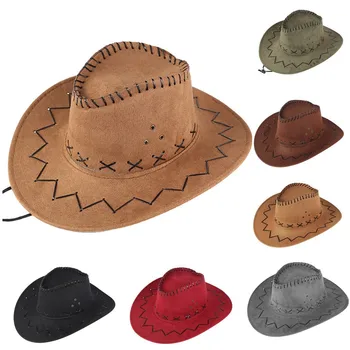 Adultos Oeste Chapéus de Cowboy Moda mongol Chapéu de Pastagem, Unissex, Mulheres, Homem Casual Sombras Caps шляпа женская летняя 2021