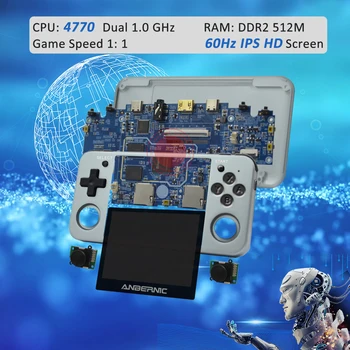RG350M/RG350P compatível com HDMI ANBERNIC Retro Jogo de Jogos de PS1 de 3,5 Polegadas Tela IPS consola de jogos Portátil família presente