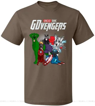 GDvengers Great Dane Cães Um Ven Gers Equipe T-Shirt Homens Mulheres Até 5XL Camiseta Personalizada Gráfico