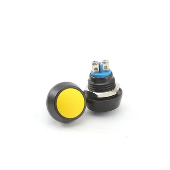 1PCS 12mm Cor de Metal, Interruptor de Botão de pressão Botão de pressão DIODO emissor de Auto-reset Impermeável Mini Interruptor On Off Botão de 12V Com Luz