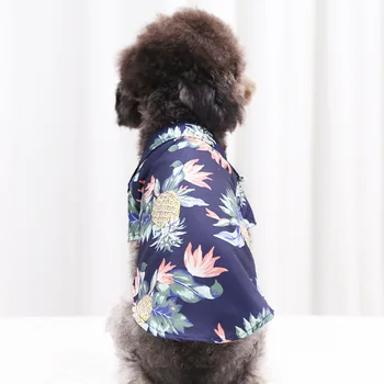 De grande e Médio porte do Cão Camisa Havaiana Roupas Pet Pet Camisa