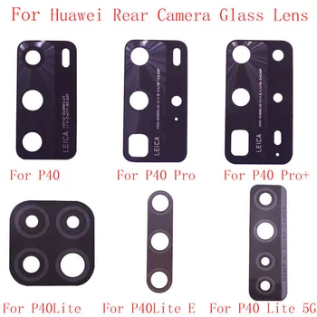 2pcs de Volta Lente Traseira da Câmera Substituição de Vidro Para Huawei P40 P40 Pro P40 Pro Plus P40 Lite P40 Lite E P40 Lite 5G de peças de Reparo