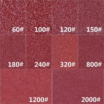 6 Polegadas de 150mm Adesivo Auto-Lixar Discos de Óxido de Alumínio Vermelho Grão de Retificação a Seco, Lixa 60 80 Grão de Lixamento, Polimento