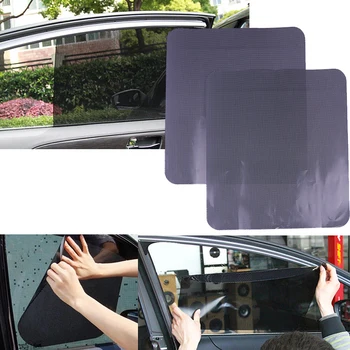 Carro 2PCS Janela Lateral de Malha Filme pára-brisas, Líquido para proteger do Sol Adesivo de Proteção UV Carro Estático-Sol