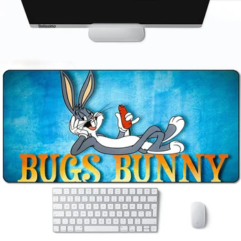 Dos desenhos animados de Bugs Bunny do Mouse Pad acessórios de jogos de velocidade mini pc Gamer secretária Esteira do Teclado do Portátil Tabela tapis souris mousepad 90x40