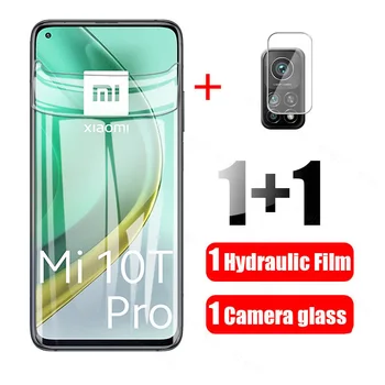 4 in1 Hidrogel Filme Mi 10T Pro 5G Protetor de Tela para Xiaomi 10TPro 10 T Pro Mi10T Lite Pro Mi10 Mi10pro Câmara de Vidro do Filme