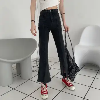 YTX783 reta feminino slim-fit verão 2021 nova concepção de divisão do micro jeans