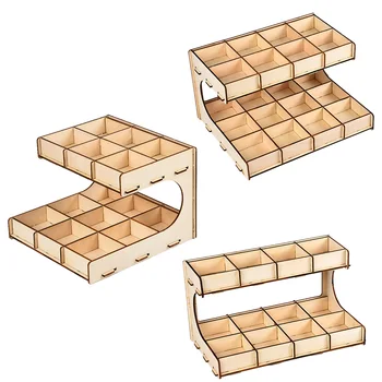 Modelo De Madeira Ferramentas De Construção De Organizador De Parafusos Porcas Pequenas Peças De Armazenamento De Caixa De